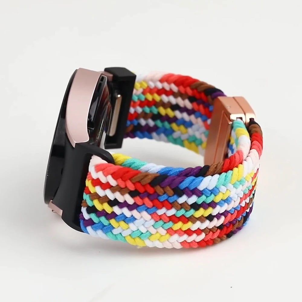 No Gaps Braided Band For Samsung Galaxy Watch 7 6 5 4 44mm 40mm/5 pro magnetic bracelet Galaxy watch6 watch4 classic 47 43 strap