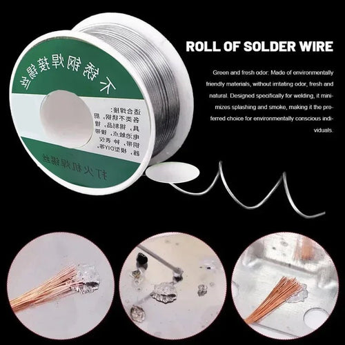 0.8mm 1.0mm 20g 50g 100g Soldering Tin Wire Tin Melt Rosin Core Solder Soldering Wire Roll No-clean FLUX 2.0% - PrimeNest
