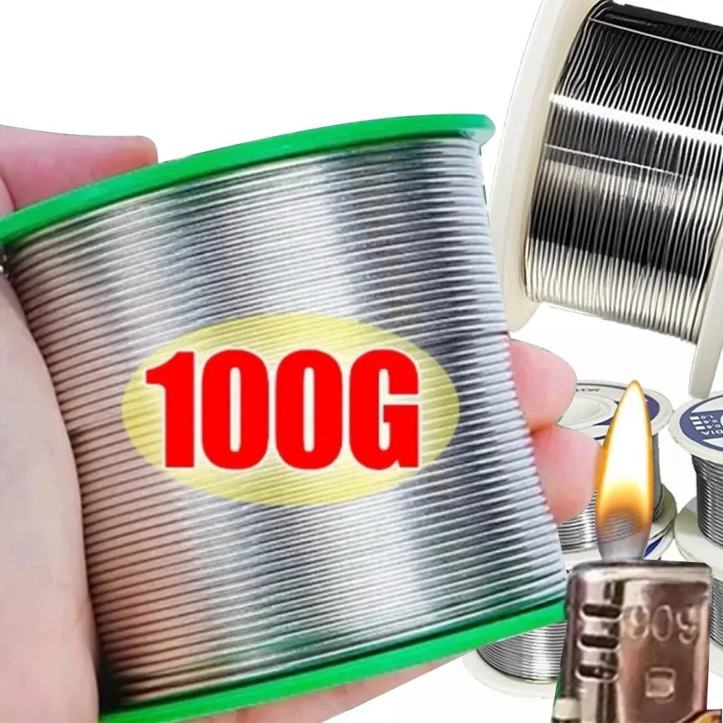 0.8mm 1.0mm 20g 50g 100g Soldering Tin Wire Tin Melt Rosin Core Solder Soldering Wire Roll No-clean FLUX 2.0% - PrimeNest