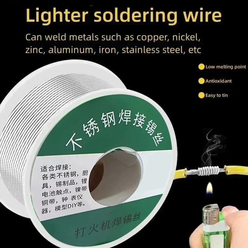 0.8mm 1.0mm 20g 50g 100g Soldering Tin Wire Tin Melt Rosin Core Solder Soldering Wire Roll No-clean FLUX 2.0% - PrimeNest