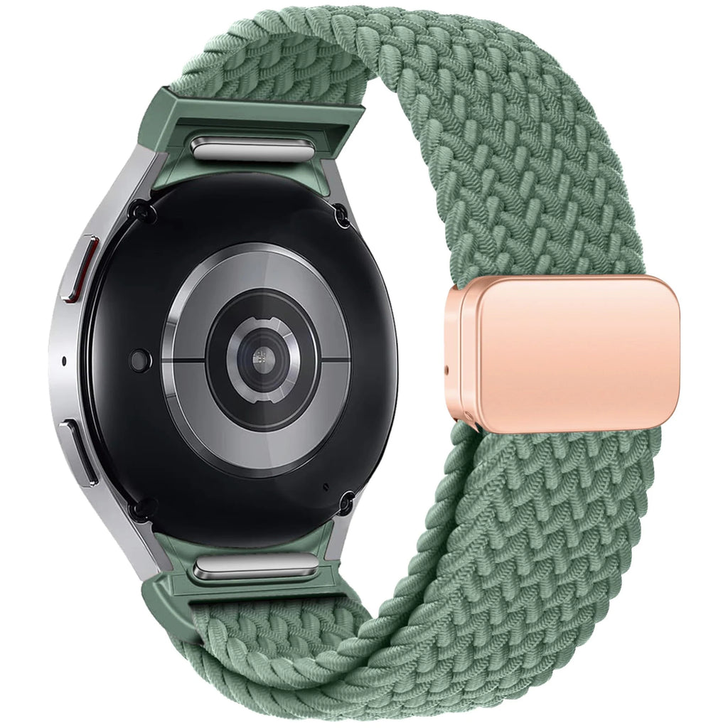 No Gaps Braided Band For Samsung Galaxy Watch 7 6 5 4 44mm 40mm/5 pro magnetic bracelet Galaxy watch6 watch4 classic 47 43 strap