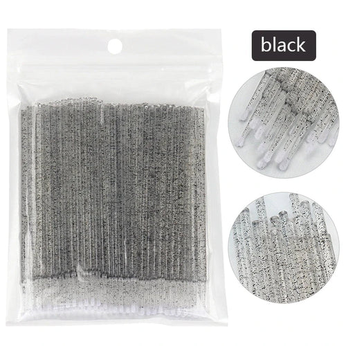 100Pcs Eyelash Cleaning Brush Lash Extension Micro Cotton Swab Individual Eyelashes Microbrush Beauty Makeup Clean Remover Tools - PrimeNest