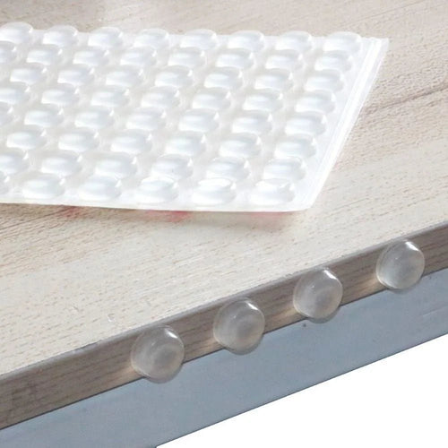 100Pcs Self Adhesive Door Stopper Rubber Damper Buffer Cabinet Bumpers Silicone Furniture Pads Cushion Protective Pads - PrimeNest