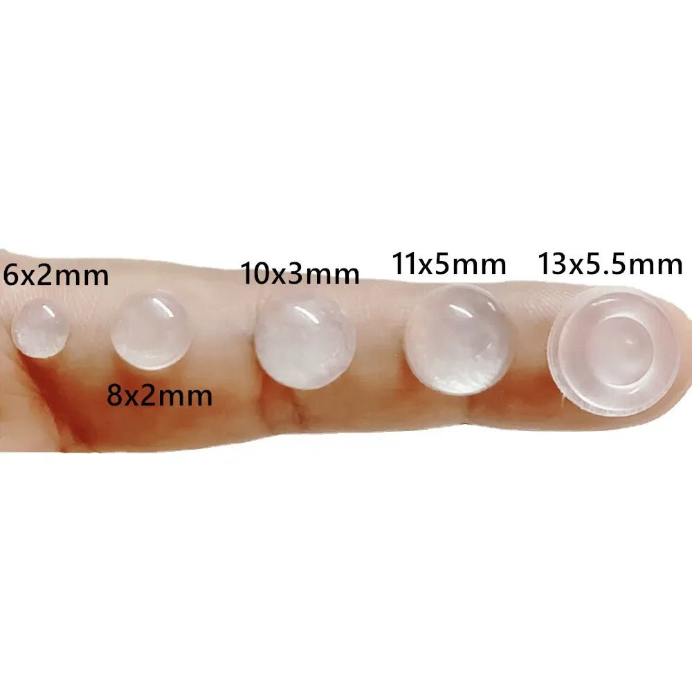 100Pcs Self Adhesive Door Stopper Rubber Damper Buffer Cabinet Bumpers Silicone Furniture Pads Cushion Protective Pads - PrimeNest