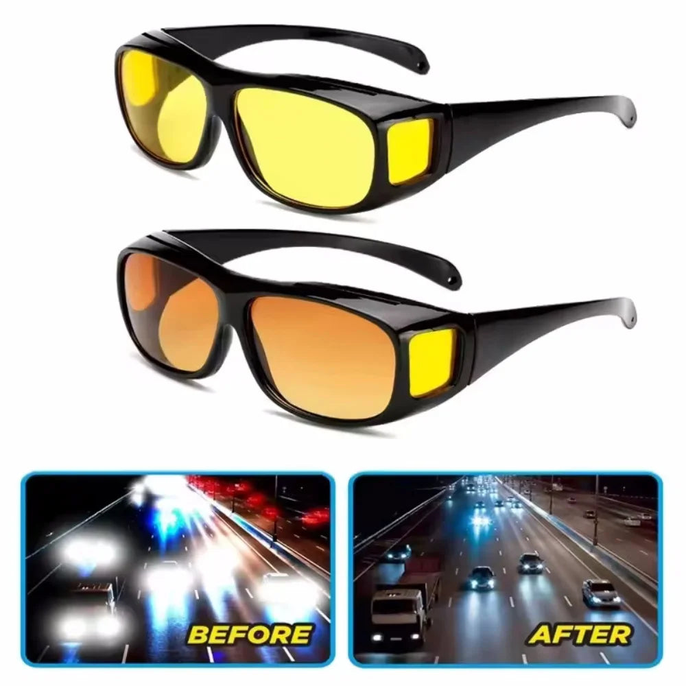 Anti-Glare Night Vision Driver Goggles Car Interior Accessries Night Driving Enhanced Light Glasses Fashion Sunglasses Goggles