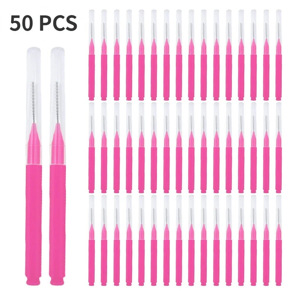 10/50PS Portable Mini Eyebrow Brushes Disposable Eyelash Brow Lifting Brush Applicators Lash Extension Comb Beauty Makeup Tools - PrimeNest