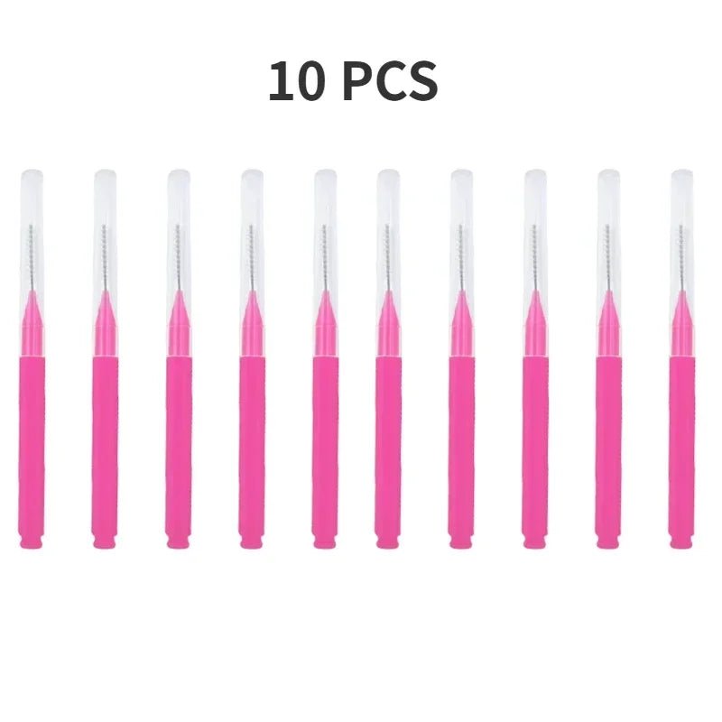 10/50PS Portable Mini Eyebrow Brushes Disposable Eyelash Brow Lifting Brush Applicators Lash Extension Comb Beauty Makeup Tools - PrimeNest
