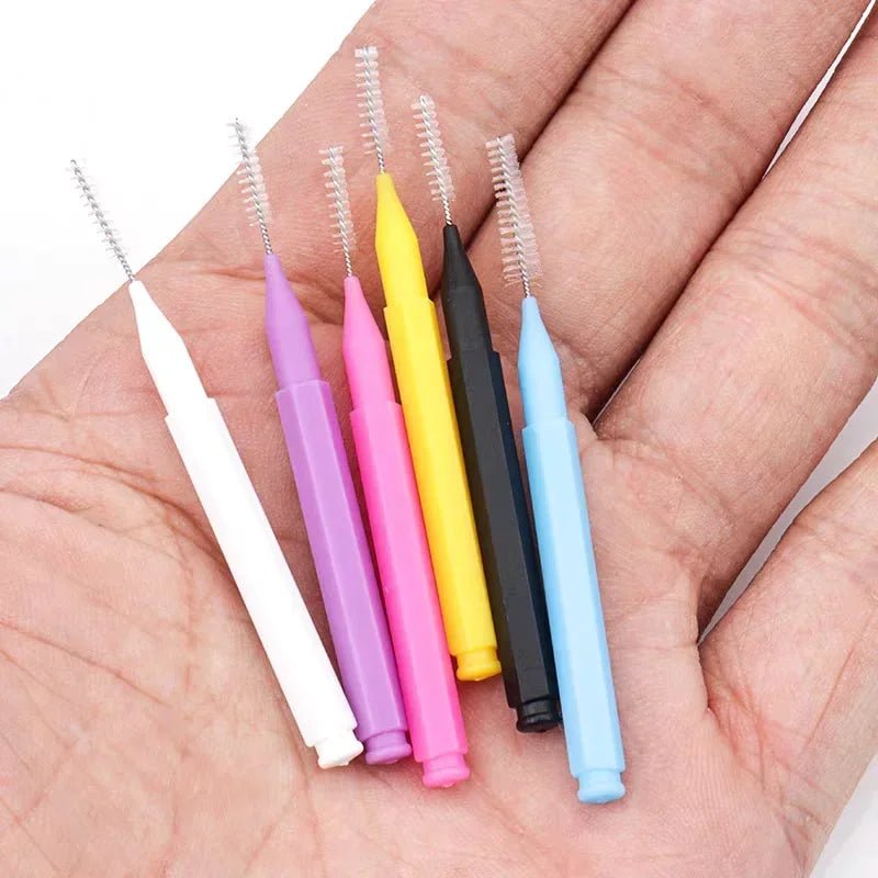 10/50PS Portable Mini Eyebrow Brushes Disposable Eyelash Brow Lifting Brush Applicators Lash Extension Comb Beauty Makeup Tools - PrimeNest