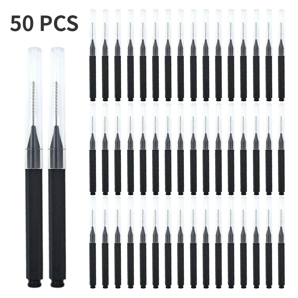 10/50PS Portable Mini Eyebrow Brushes Disposable Eyelash Brow Lifting Brush Applicators Lash Extension Comb Beauty Makeup Tools - PrimeNest