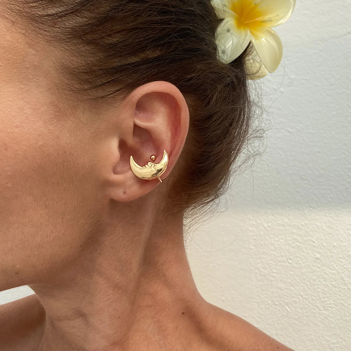 LATS Starfish Shell Flower Clip Earrings for Women Gold/Silver Color Non-Piercing Ear Cuff Daily Jewelry Accessories Party Gift