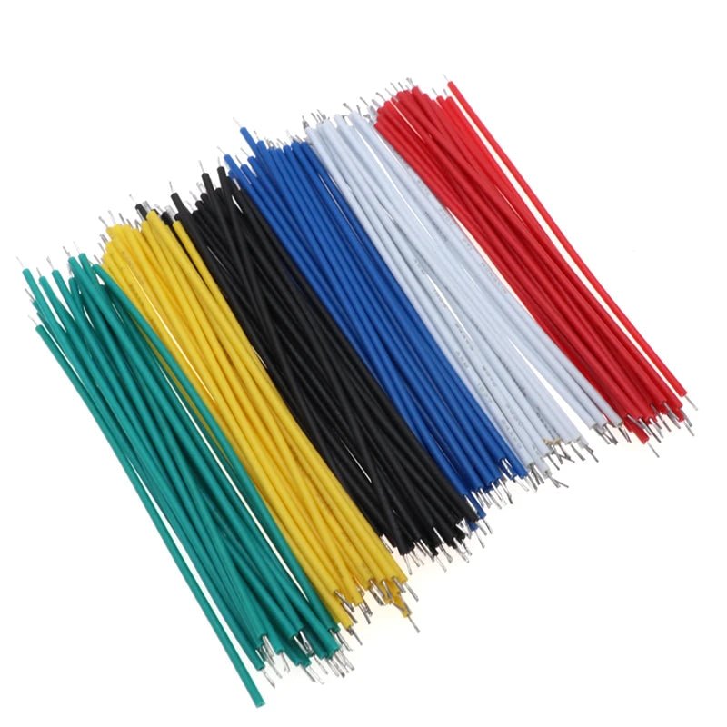 120PCS/set 24AWG Tin-Plated Breadboard PCB Solder Cable 24AWG 8cm Fly Jumper Wire Tin Conductor Wires 1007-24AWG Connector Wire - PrimeNest