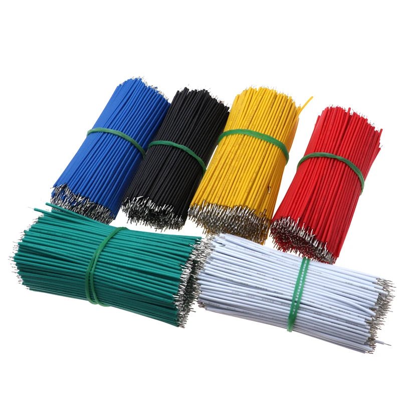 120PCS/set 24AWG Tin-Plated Breadboard PCB Solder Cable 24AWG 8cm Fly Jumper Wire Tin Conductor Wires 1007-24AWG Connector Wire - PrimeNest