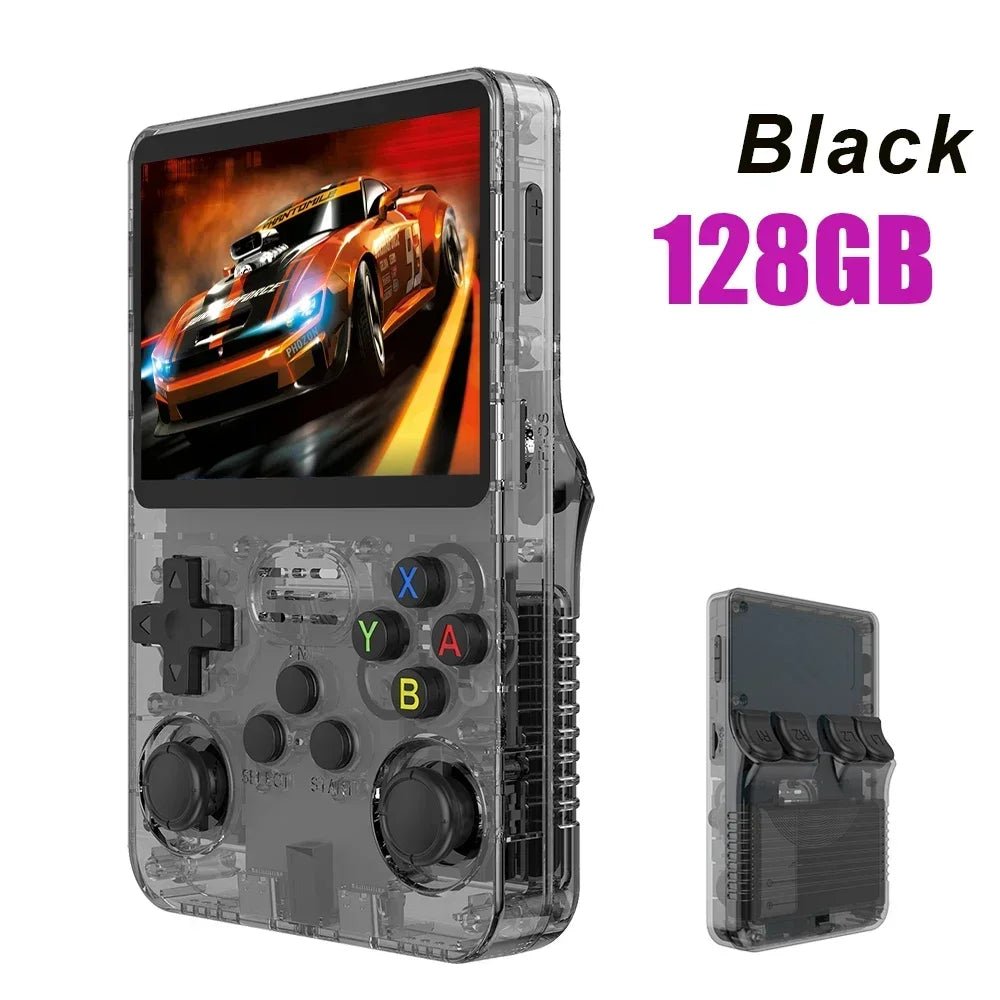 128G R36S Retro Handheld Video Game Console Linux System 3.5 Inch IPS Screen R35s Pro Portable Pocket Video Player 64GB Games - PrimeNest