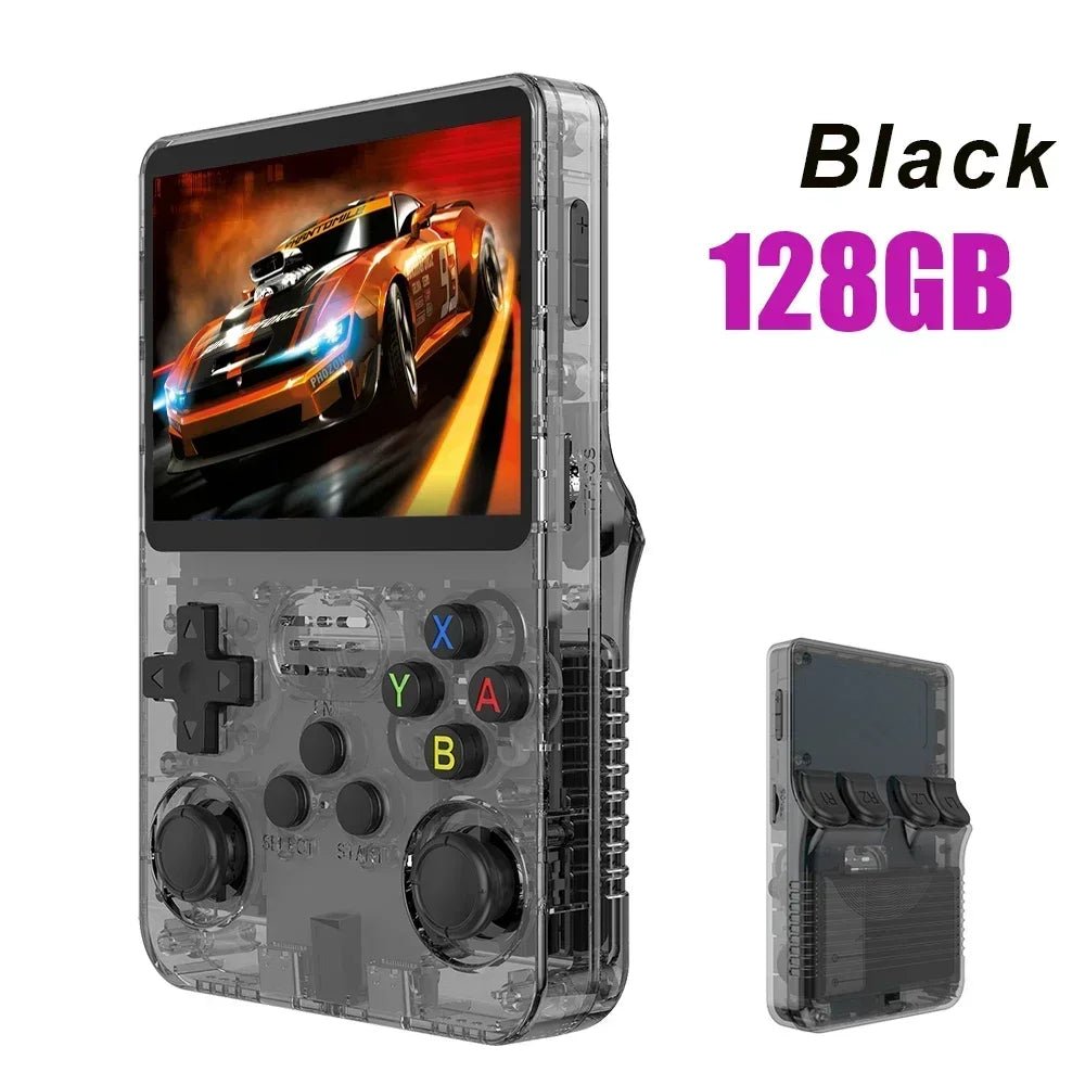 128G R36S Retro Handheld Video Game Console Linux System 3.5 Inch IPS Screen R35s Pro Portable Pocket Video Player 64GB Games - PrimeNest