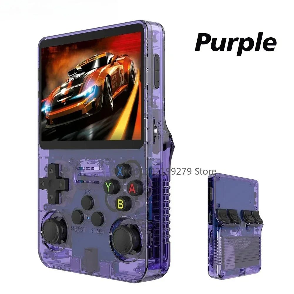 128G R36S Retro Handheld Video Game Console Linux System 3.5 Inch IPS Screen R35s Pro Portable Pocket Video Player 64GB Games - PrimeNest