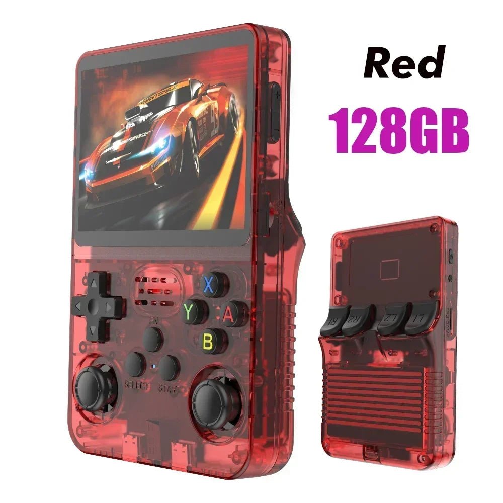 128G R36S Retro Handheld Video Game Console Linux System 3.5 Inch IPS Screen R35s Pro Portable Pocket Video Player 64GB Games - PrimeNest