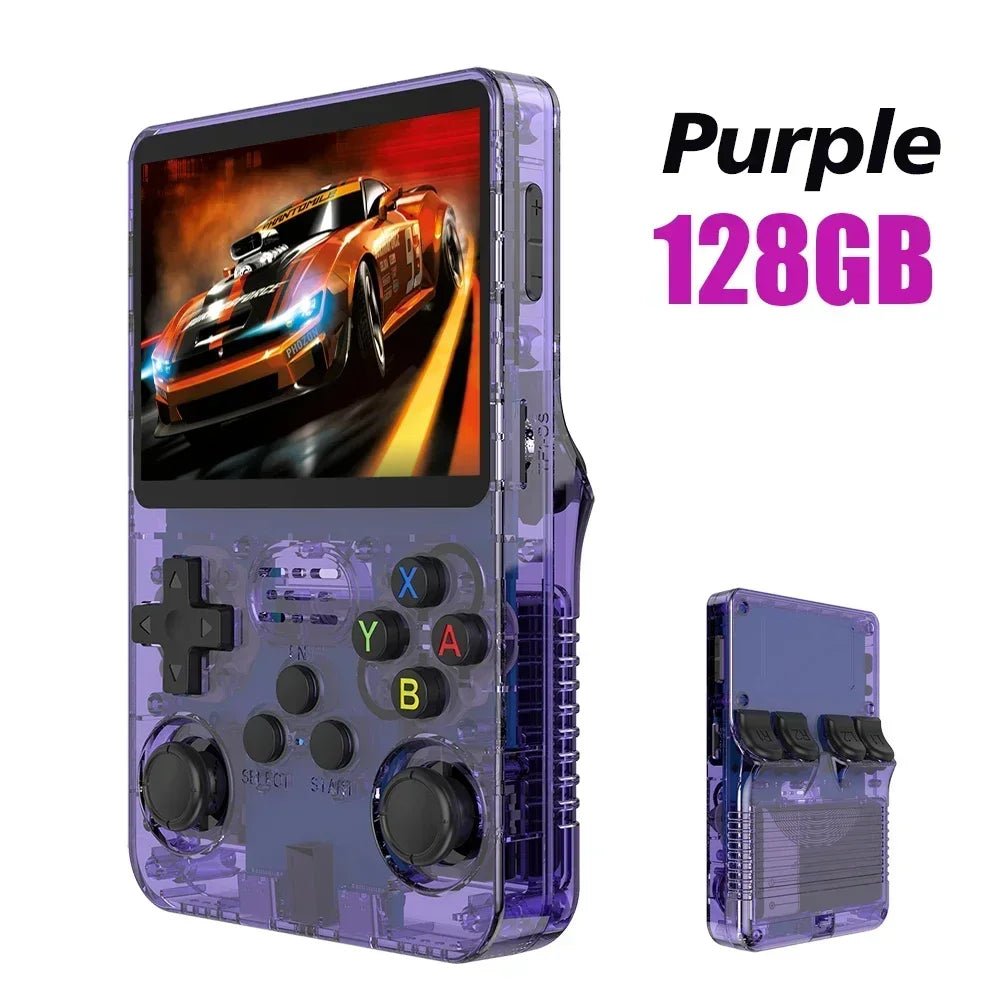 128G R36S Retro Handheld Video Game Console Linux System 3.5 Inch IPS Screen R35s Pro Portable Pocket Video Player 64GB Games - PrimeNest