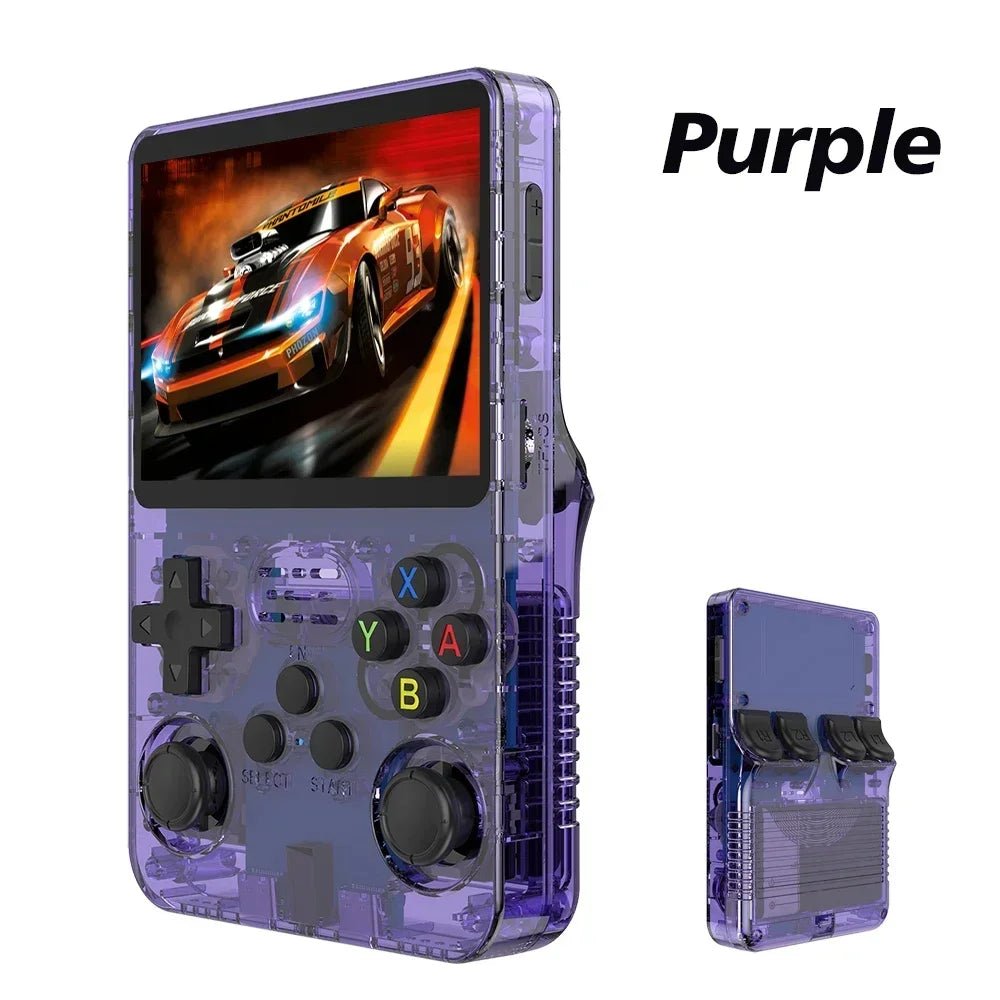 128G R36S Retro Handheld Video Game Console Linux System 3.5 Inch IPS Screen R35s Pro Portable Pocket Video Player 64GB Games - PrimeNest