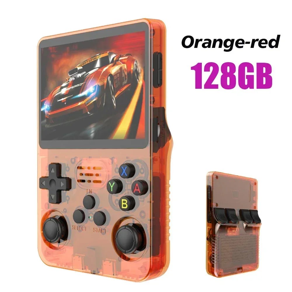 128G R36S Retro Handheld Video Game Console Linux System 3.5 Inch IPS Screen R35s Pro Portable Pocket Video Player 64GB Games - PrimeNest