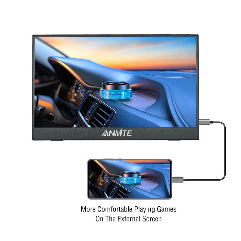 14 Inch Portable Touch Monitor Non-touch optional 16:10 400cd/m2 Gaming Computer Expand Display For XBox PS4/5 Switch Loptop - PrimeNest