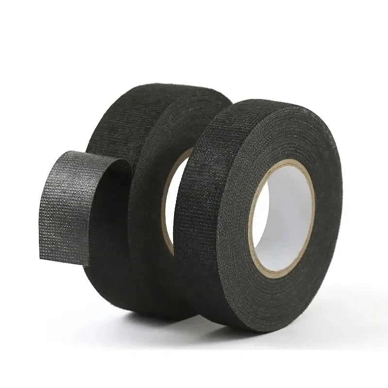 15 Meter Heat-resistant Flame Retardant Tape Coroplast Adhesive Cloth Tape For Car Cable Harness Wiring Loom Protection - PrimeNest