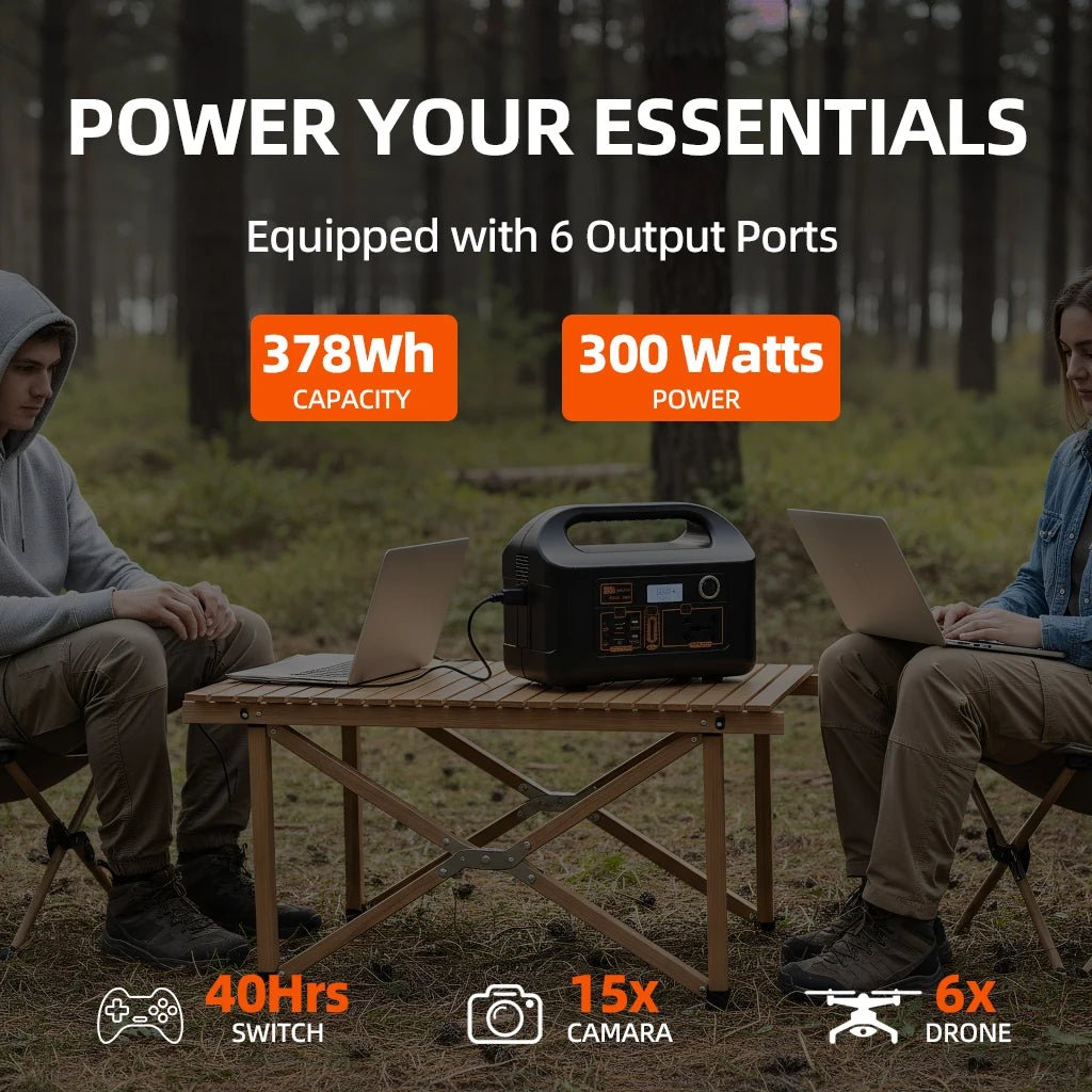 150W Portable Power Station Power Generator 110V 220V LED Light Emergency Solar Power Bank for Outdoor Camping Travel - PrimeNest