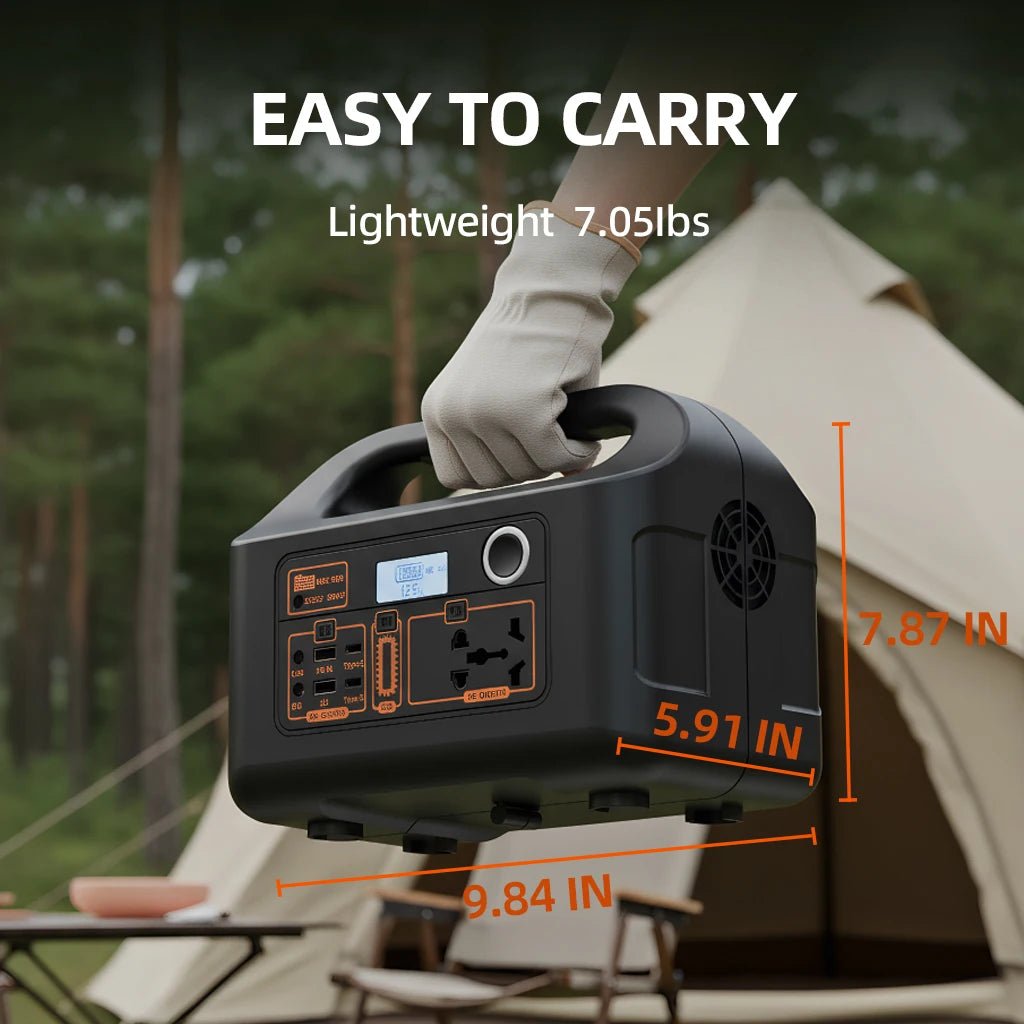 150W Portable Power Station Power Generator 110V 220V LED Light Emergency Solar Power Bank for Outdoor Camping Travel - PrimeNest