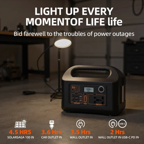 150W Portable Power Station Power Generator 110V 220V LED Light Emergency Solar Power Bank for Outdoor Camping Travel - PrimeNest