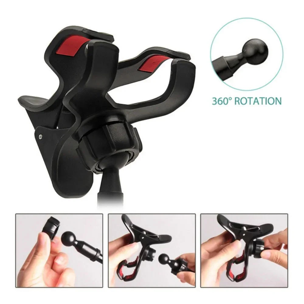 Universal Adjustable Long Arm Phone Stand Desk Mount Holder for iPhone Samsung Xiaomi Huawei-Bedside Compatible with All Models