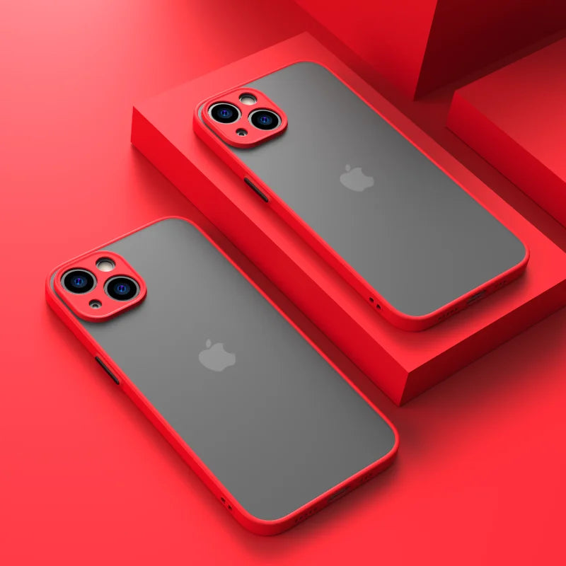 Jingjia Armor Bumper Shockproof Case For iPhone 15 11 12 13 Mini 14 Pro XR X Xs Max 7 8 Plus SE 2020 Silicone Hard Cover Capa