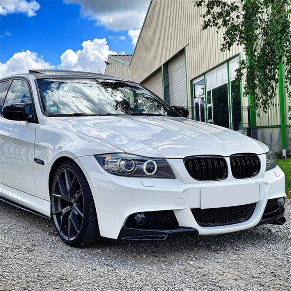1Pair Front Bumper Splitters Lip For BMW 3 Series E90 E91 LCI M Sport 2009-2012 Car Diffuser Splitter Spoiler Body Kit Cover - PrimeNest