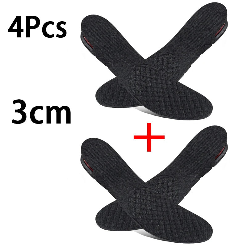 1Pair Height Increase Insole Feet Templates 3/5/7/9cm Variable Height Shoes Insoles Air-Cushioned Shock-Absorbing sports insole - PrimeNest