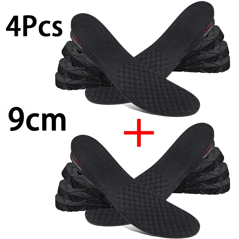 1Pair Height Increase Insole Feet Templates 3/5/7/9cm Variable Height Shoes Insoles Air-Cushioned Shock-Absorbing sports insole - PrimeNest