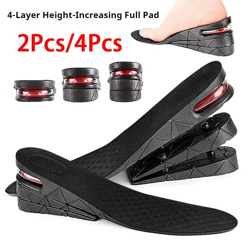 1Pair Height Increase Insole Feet Templates 3/5/7/9cm Variable Height Shoes Insoles Air-Cushioned Shock-Absorbing sports insole - PrimeNest