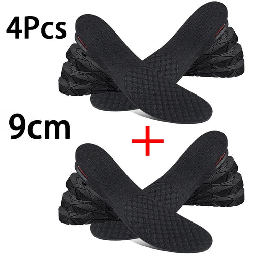 1Pair Height Increase Insole Feet Templates 3/5/7/9cm Variable Height Shoes Insoles Air-Cushioned Shock-Absorbing sports insole - PrimeNest
