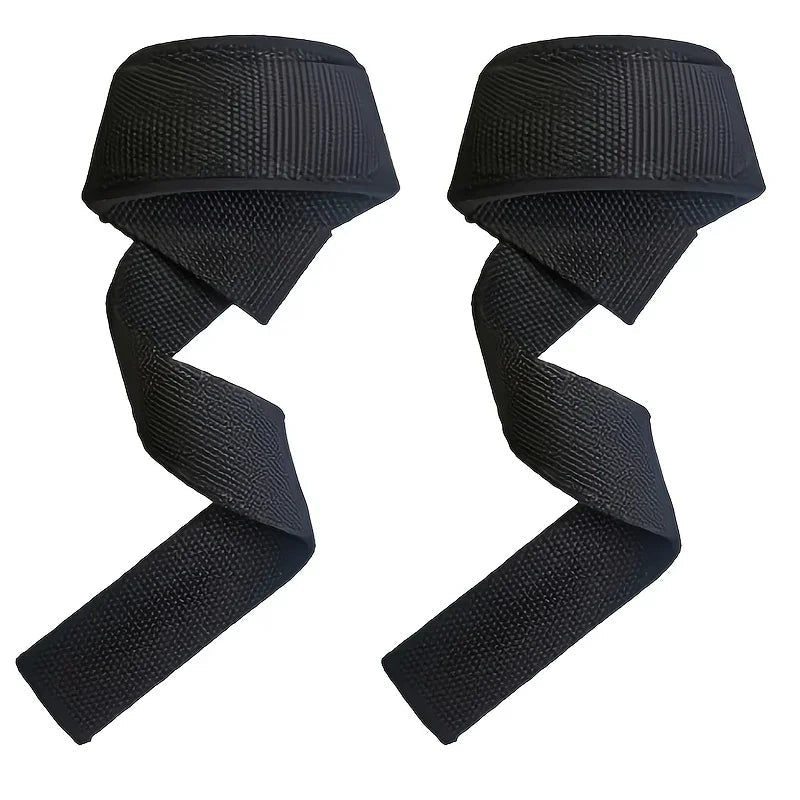 1Pair Non-slip Strap Gym Dumbbell Workout Weights Lifting Straps Crossfit Fitness Equipment Wrist Wrap Lift Exercise Training - PrimeNest