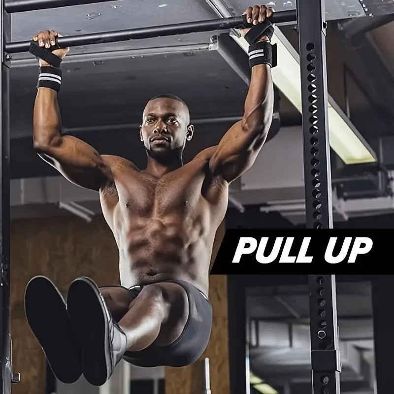 1Pair Non-slip Strap Gym Dumbbell Workout Weights Lifting Straps Crossfit Fitness Equipment Wrist Wrap Lift Exercise Training - PrimeNest