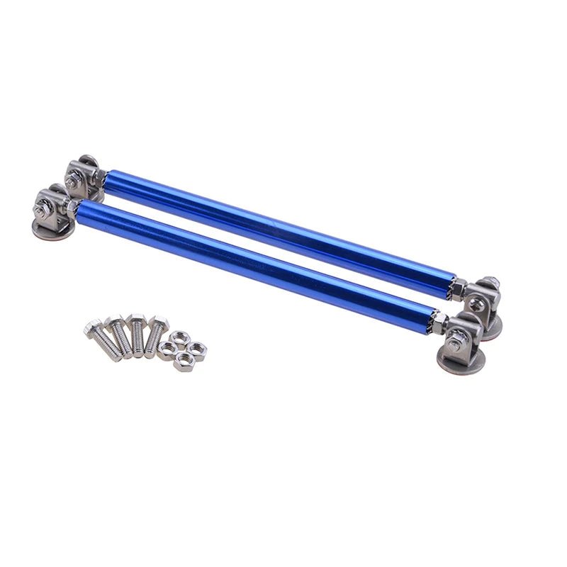 1Pair Universal Car Splitter Rods Racing Adjustable Front Rear Bumper Lip Support Strut Brace Tie Pull Bar Kit 75/100/150/200mm - PrimeNest