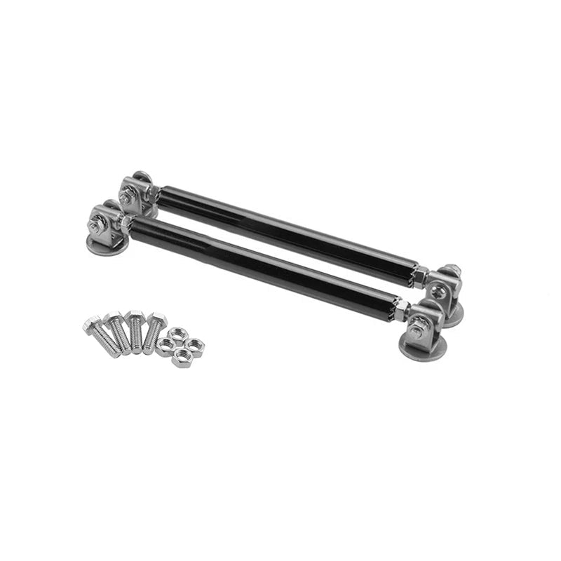 1Pair Universal Car Splitter Rods Racing Adjustable Front Rear Bumper Lip Support Strut Brace Tie Pull Bar Kit 75/100/150/200mm - PrimeNest