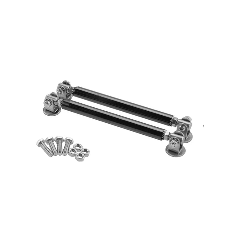 1Pair Universal Car Splitter Rods Racing Adjustable Front Rear Bumper Lip Support Strut Brace Tie Pull Bar Kit 75/100/150/200mm - PrimeNest