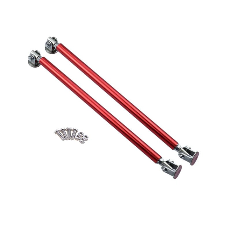 1Pair Universal Car Splitter Rods Racing Adjustable Front Rear Bumper Lip Support Strut Brace Tie Pull Bar Kit 75/100/150/200mm - PrimeNest