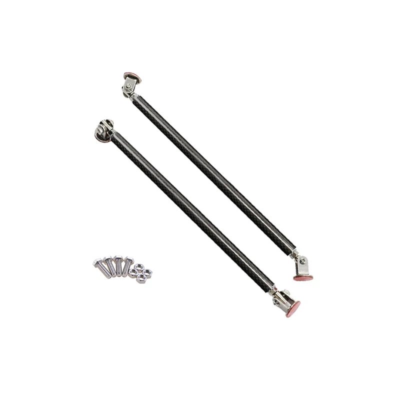 1Pair Universal Car Splitter Rods Racing Adjustable Front Rear Bumper Lip Support Strut Brace Tie Pull Bar Kit 75/100/150/200mm - PrimeNest