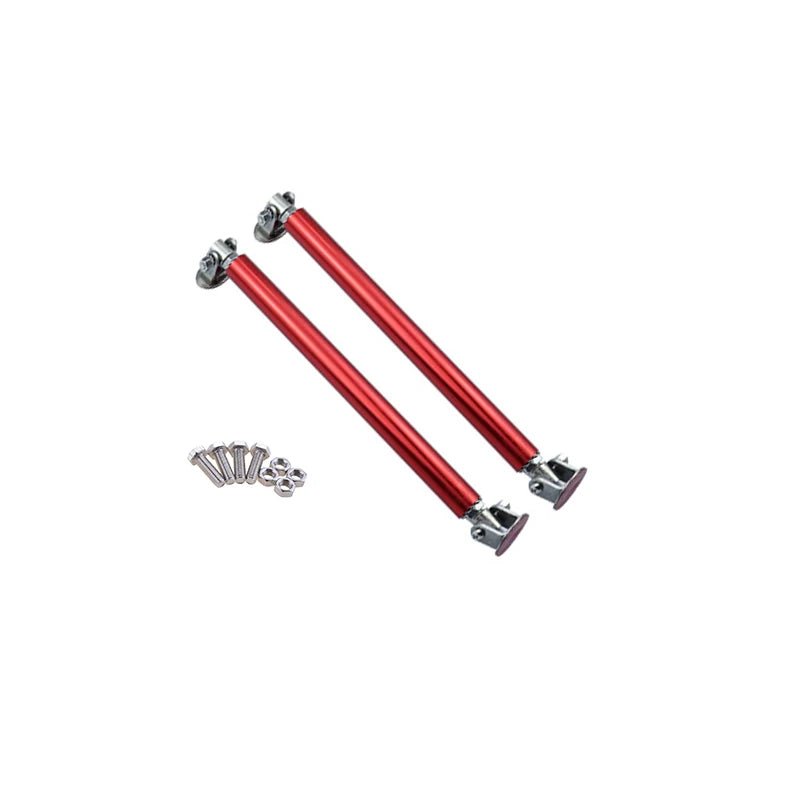 1Pair Universal Car Splitter Rods Racing Adjustable Front Rear Bumper Lip Support Strut Brace Tie Pull Bar Kit 75/100/150/200mm - PrimeNest
