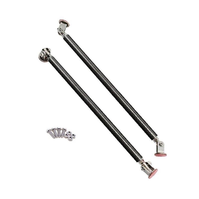 1Pair Universal Car Splitter Rods Racing Adjustable Front Rear Bumper Lip Support Strut Brace Tie Pull Bar Kit 75/100/150/200mm - PrimeNest