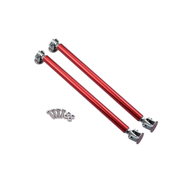 1Pair Universal Car Splitter Rods Racing Adjustable Front Rear Bumper Lip Support Strut Brace Tie Pull Bar Kit 75/100/150/200mm - PrimeNest
