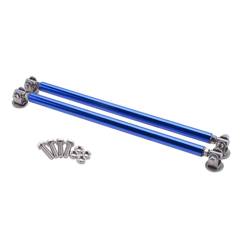 1Pair Universal Car Splitter Rods Racing Adjustable Front Rear Bumper Lip Support Strut Brace Tie Pull Bar Kit 75/100/150/200mm - PrimeNest