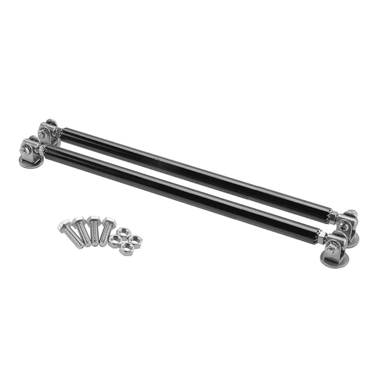 1Pair Universal Car Splitter Rods Racing Adjustable Front Rear Bumper Lip Support Strut Brace Tie Pull Bar Kit 75/100/150/200mm - PrimeNest