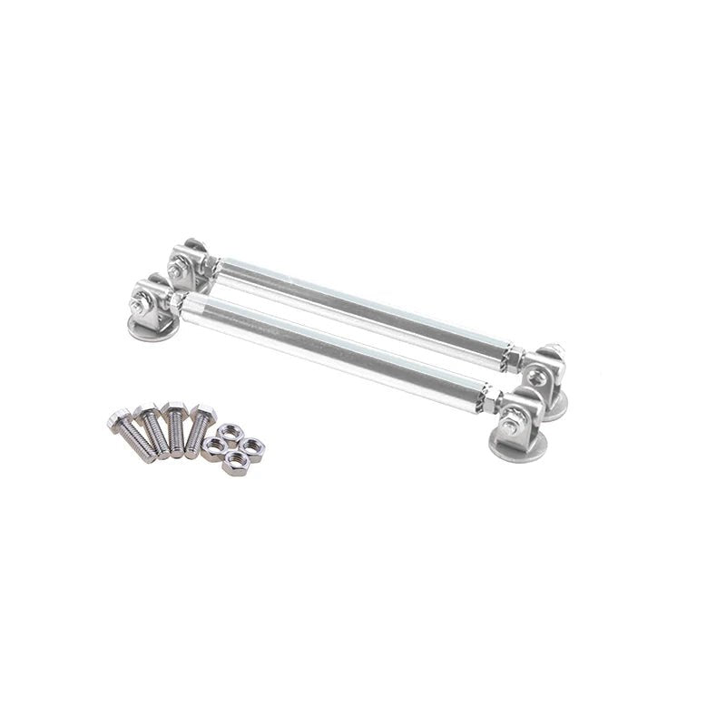 1Pair Universal Car Splitter Rods Racing Adjustable Front Rear Bumper Lip Support Strut Brace Tie Pull Bar Kit 75/100/150/200mm - PrimeNest