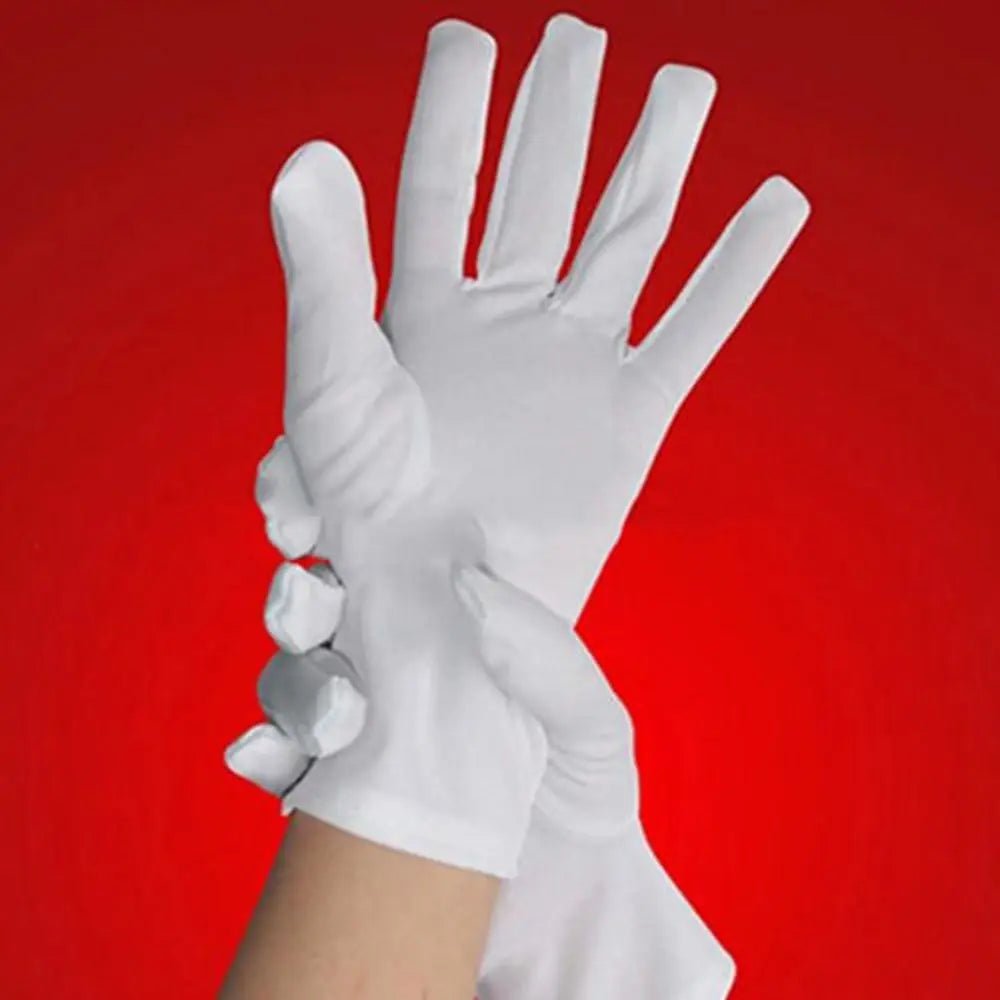 1Pair White Formal Gloves Tuxedo Honor Guard Parade Inspection Collection Serve - PrimeNest