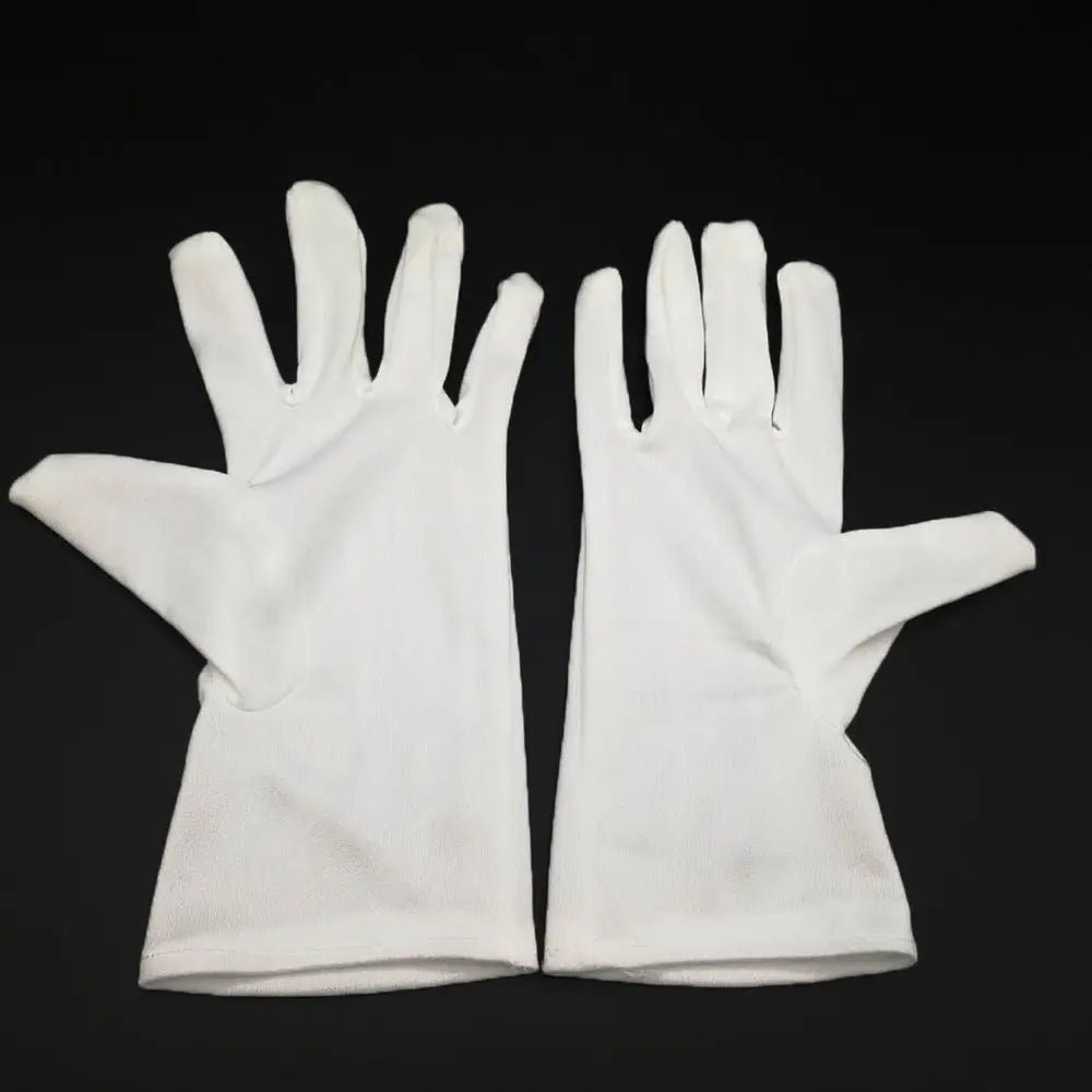 1Pair White Formal Gloves Tuxedo Honor Guard Parade Inspection Collection Serve - PrimeNest